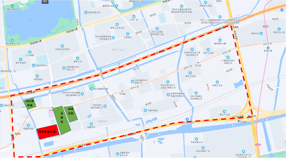 2022年苏州工业园区初中学校学区划分