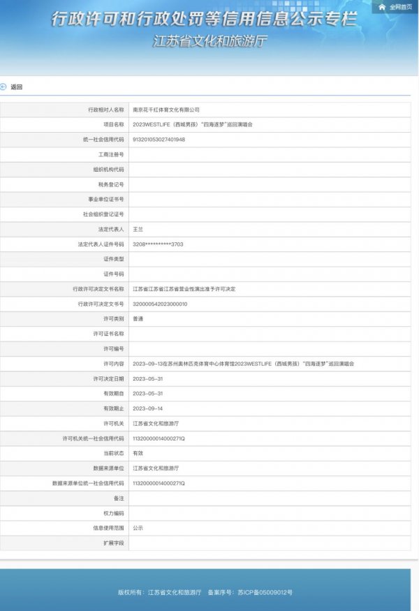 2023WESTLIFE（西城男孩）“四海逐梦”苏州演唱会最新消息