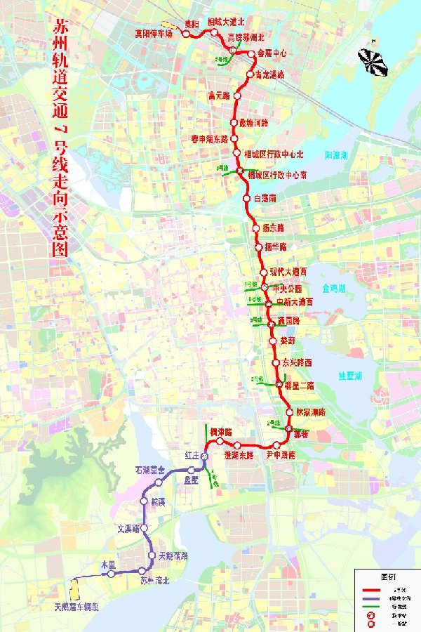 苏州地铁7号线线路图一览