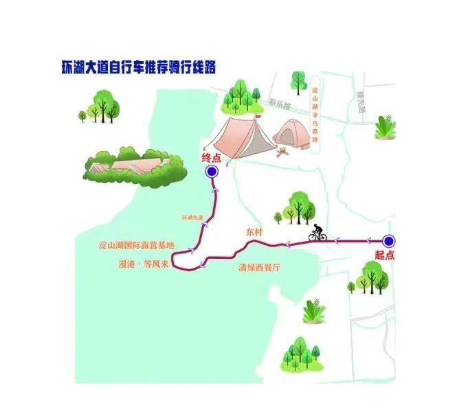 苏州环淀山湖骑行路线推荐