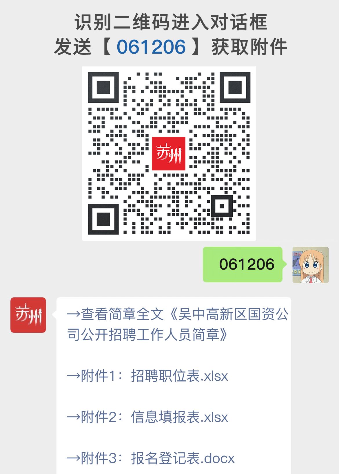 吴中高新区国资公司公开招聘工作人员简章