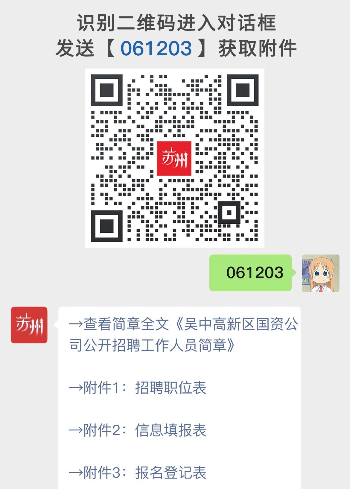 吴中高新区国资公司公开招聘工作人员简章