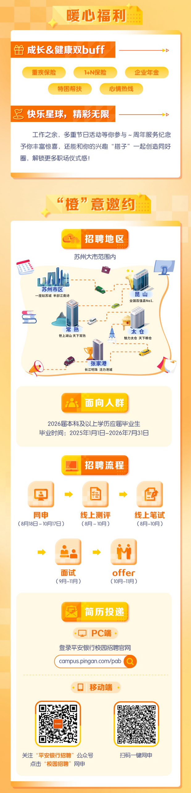 平安银行苏州分行2026届校园招聘
